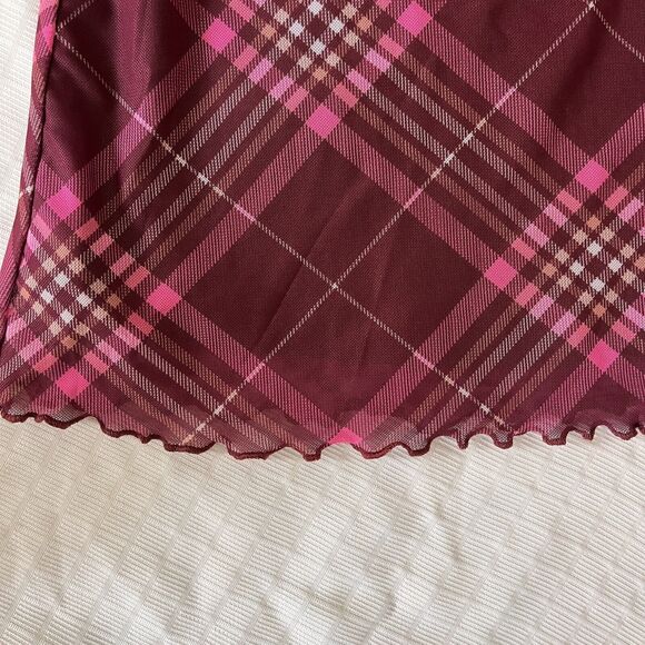 Justice Girls Plaid Dress With Scrunched Front Size XS - Picture 4 of 6